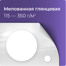 Мелованная глянцевая бумага